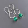 Malachit Edelstein 925 Sterlingsilber Schmuck Handgefertigt Hängeohrringe 1,90" EE-19-20