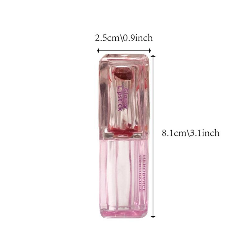 Herorange Mirror Water Light Solid Lip Gloss Low Saturation Mirror Nude Jelly Lipstick Moisturizing Lip Tint Nature Lips Makeup