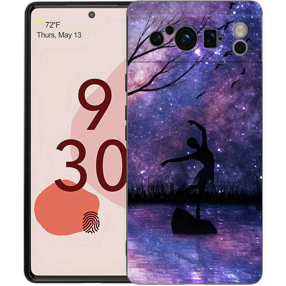 

Простой балет «Лебединое озеро» для Google Pixel 8 7 6 Pro 6A 5G Черный чехол для телефона Мягкая противоударная задняя крышка Силиконовый ТПУ чехол Coque Pixel 8 Pro