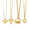 5pcs Stainless Steel Gold Color Classical Heart Charms Pendants DIY Jewelry Making Findings Women Necklace Bracelets Supplies