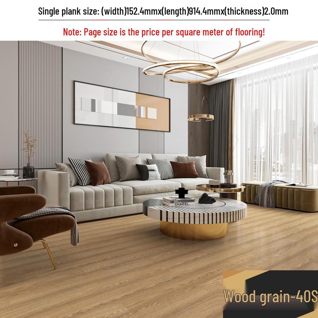 מדבקת רצפת אבן ויניל עמידה למים עם הדבקה עצמית: כיסוי PVC עבה ועמיד בפני שחיקה לחדרי שינה