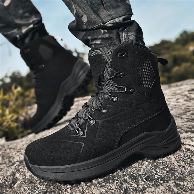New Men Tactical Boot Military Original Hunting Hiking Shoes Unisex Breathable Lace Up High-Top Boots Desert Army Climbing Shoes