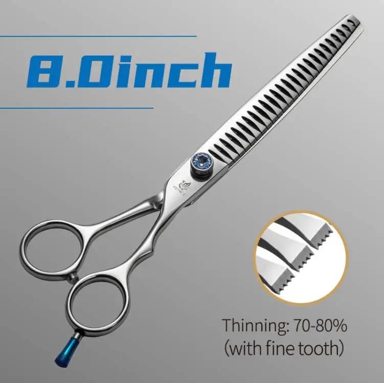 

Fenice 7.0/7.5/8.0 inch Professional Pet Grooming Scissors Dog Thinning Chunkers Scissors for Groomer