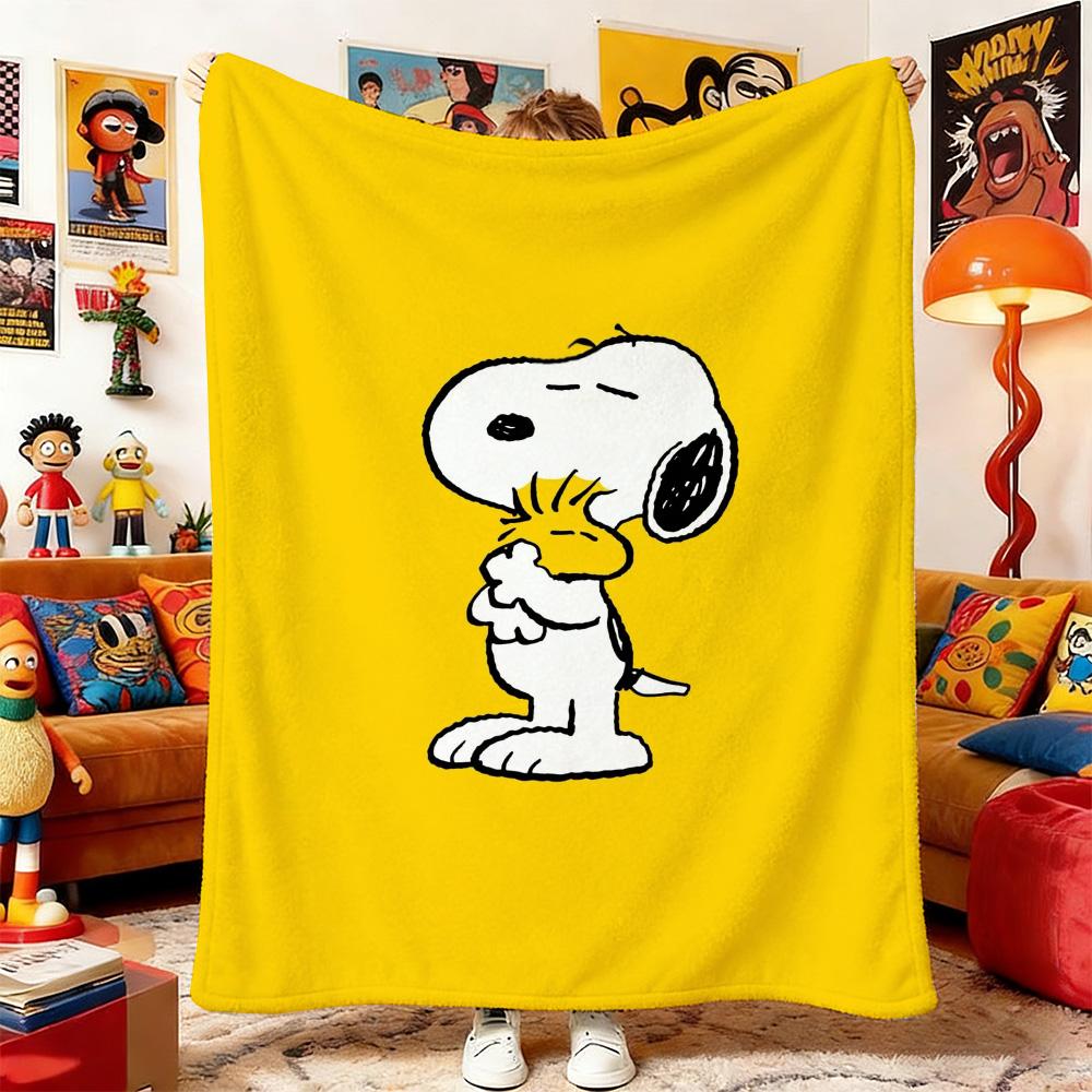 Fluffy Blanket S-Snoopyes Home and Decoration Sofa Blankets & Throws Summer Comforter Camping Anime Bedspread on the Bed Picnic