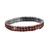 Full Diamond Bracelet Exaggerated Rhinestone Bracelet Bridal Crystal Two Rows Elastic Line Bracelet Female