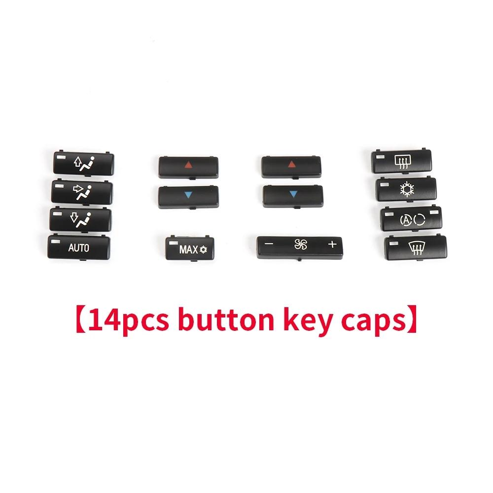 

14 шт. автомобильный кондиционер обогреватель климат-контроль кондиционер крышка переключатель кнопки крышки для BMW 5 серии E39 X5 E53 1996-2002 64116915812 чёрный