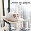 Kabelloser Katzenfensterliegeplatz Katzenhängematte mit 4 Saugnäpfen Faltbares Katzenhängemattenbett mit waschbarem Netzbezug für Wohnungskatzen