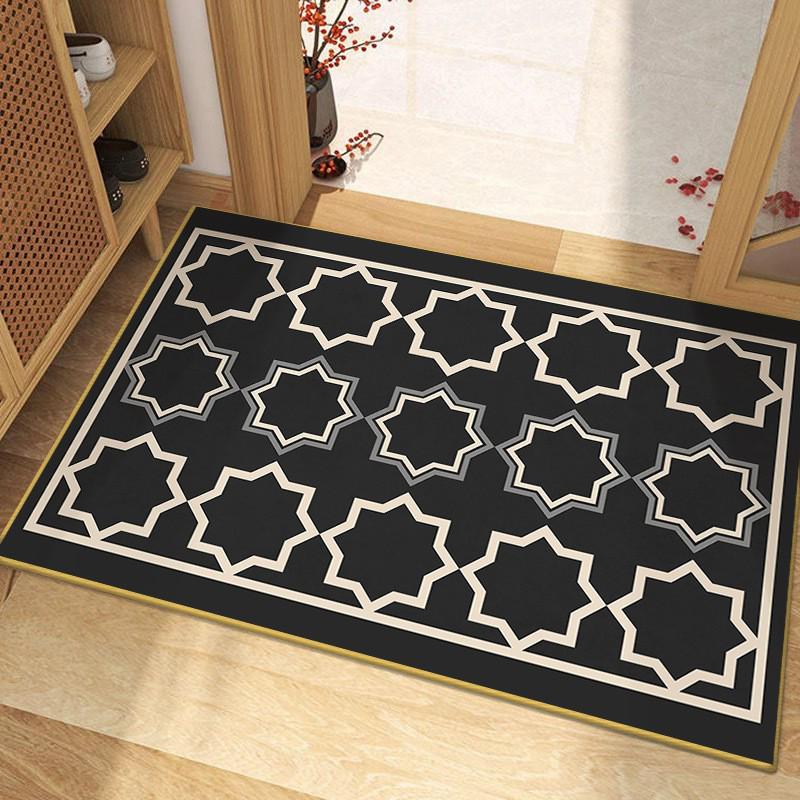 Modern Minimalist Non-Slip Diatom Mud Absorbent Door Mat for Bathroom and Toilet