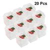 20pcs Plastic Tiramisu Pudding Mousse Cup Transparent Plastic Mousse Cup Container for Jelly Yogurt Dessert (with Cover)