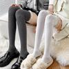 Chaussettes hautes longues à lacets Lolita pour femmes au-dessus du genou, bas cuissardes, mode printemps automne, filles chaudes sexy en coton, collants JK