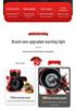 220V High-Decibel Industrial Alarm Horn with Rotating Light