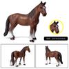 Oenux Farm Animals Steed Foal Clydesdale Arabian Horse Model Action Figures Equestrian PVC Collection Education Kid Toy Gift
