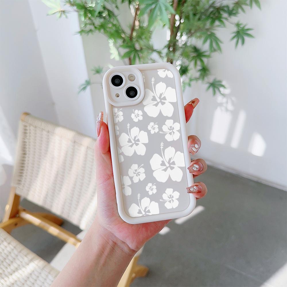 Elegant Flowers Pattern Soft TPU Phone Case for iPhone 17 Air 16 15 14 Pro Max Plus 13 12 Mini 8 7 X Xs Back Cover