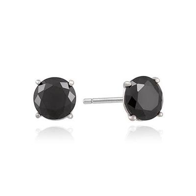 OST Mini Black Cubic Silver Earrings OTE120Q03QWB