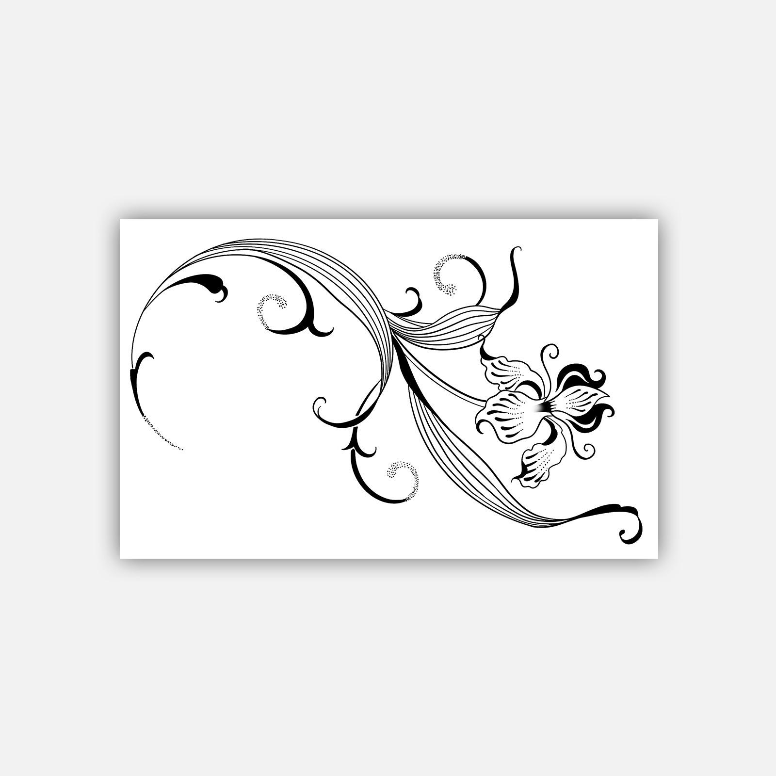Premium personality simple small fresh cute pink bow tattoo sticker 19*12