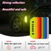 Car Door Stickers Universal Safety Warning Mark OPEN High Reflective Tape Auto Driving Safety Reflective Strips Accessories 2pc