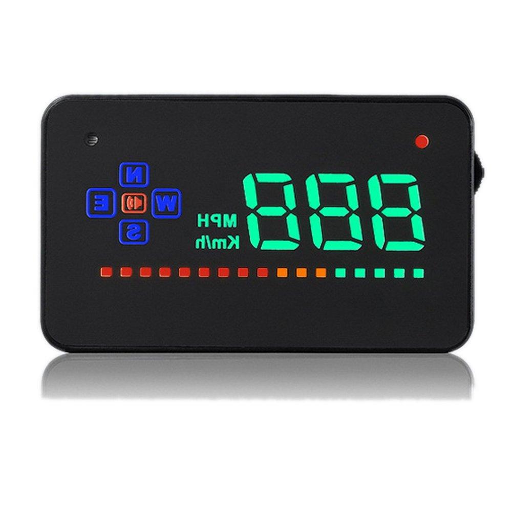 PolarLander Auto Vehicle GPS HUD Car Head Up Display Speedometer Overspeed Warning Dashboard Windshield Projector