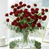 Artificial Flowers Silk Ball Chrysanthemum Home Room Wedding Wreath Bridal Bouquet Decora Valentine Garden DIY Gift Prop Hotsale