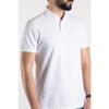 Men's White Polo Neck T-shirt