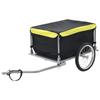 vidaXL Bicycle Trailer Black and Yellow 65 Kg