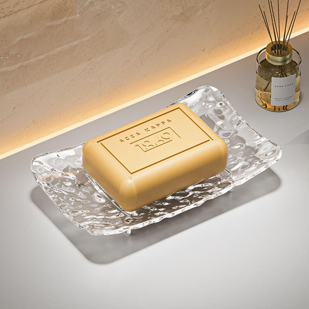 Luxury Modern Soap Dish with Drainage Design Elegant Bathroom Organizer Single Layer Soap Holder