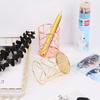 Golden Round Pen Holder for Office Supplies Multi-functional Iron Art Organizer Case Makeup Brush Holder Desktop Storage Boxes