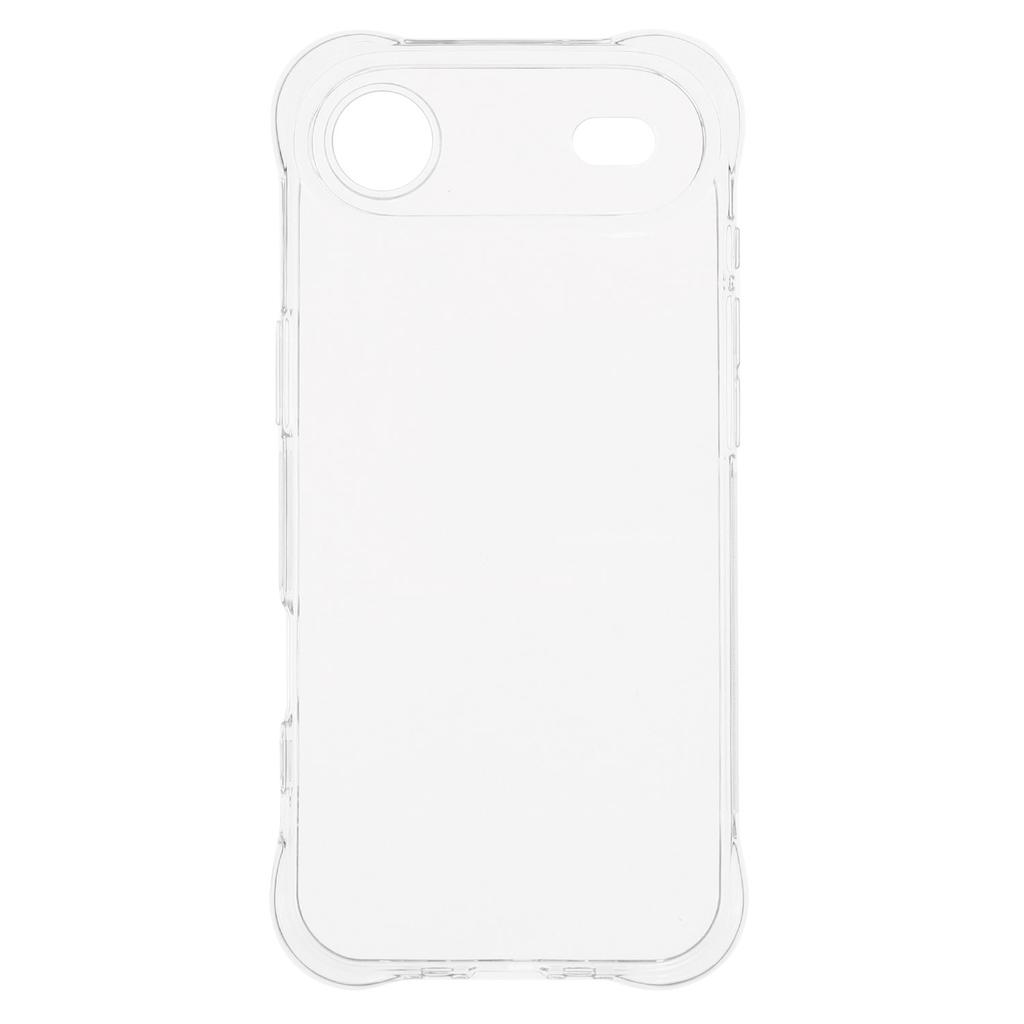 For iPhone 17 Air Case 2.0mm TPU Clear Phone Cover with Tempered Glass Screen Protector