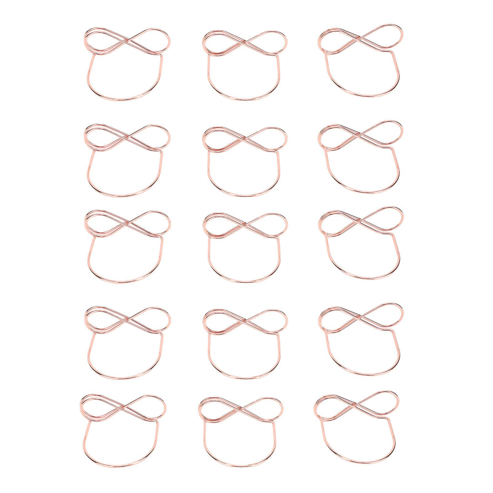 

15 шт. Держатели для номеров столов в форме бокалов, многофункциональные, с гладкой отделкой, из железной проволоки, держатель для фотографий Rose Gold