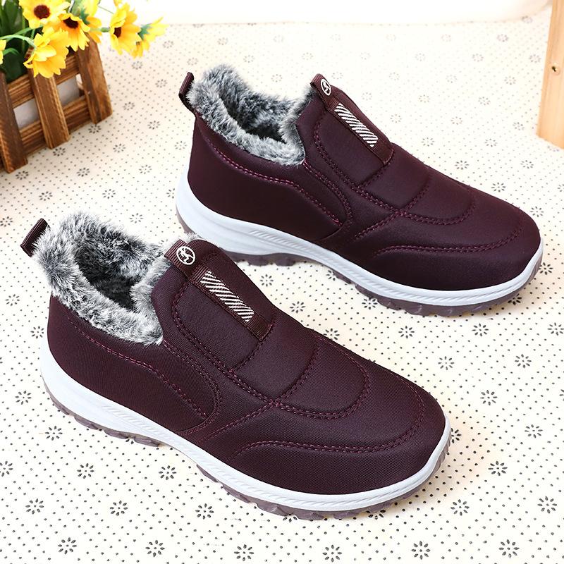 Warm Shoes, Winter Women's Shoes with Plush and Thick Boots, Large Size Short Boots, Unisex Shoes