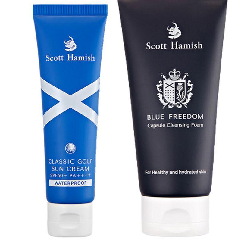 

Scott Hamish Classic Golf Sunscreen & Blue Freedom Capsule Cleansing Foam 2-pack single type
