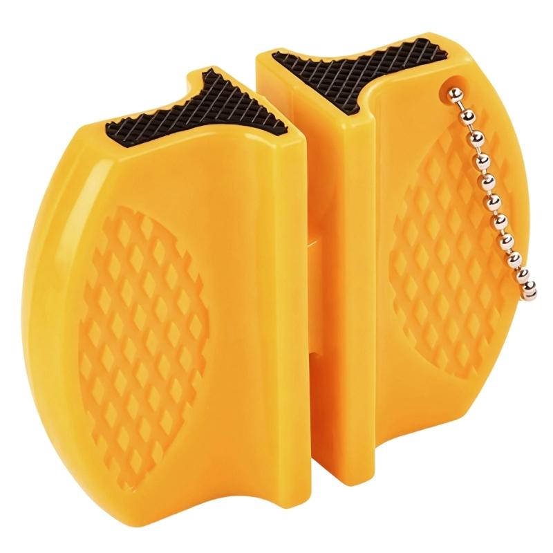 Compacts Multifunctional Knifed Sharpener With Safety Lock For Outdoor Tool And Camping Gears