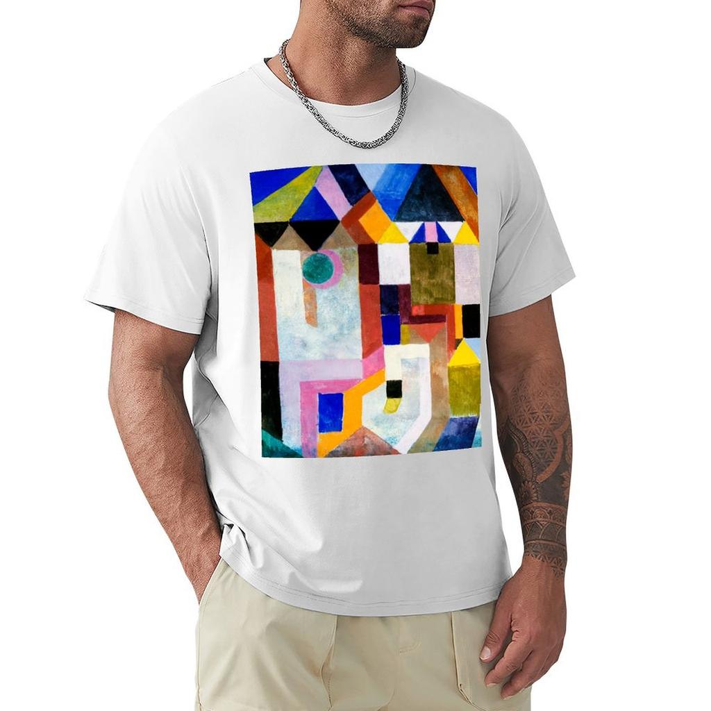HD PAUL KLEE Colorful Architecture TShirt Abstract Pattern Print Top