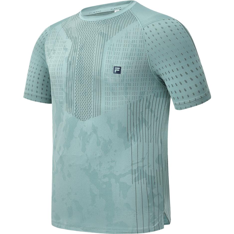

FILA Logo Round Neck Simple Slim Fit Fitness Running Short Sleeve T-Shirt Men T-Shirts Dark-Green A11M3311020BU M