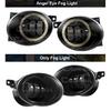 2 x LED-Nebelscheinwerfer mit Angel Eye Tagfahrlicht 9006 Auto Nebel Fahrlicht für Volkswagen VW Golf Jetta 6 Tiguan 5N Touran Beetle EOS Caddy