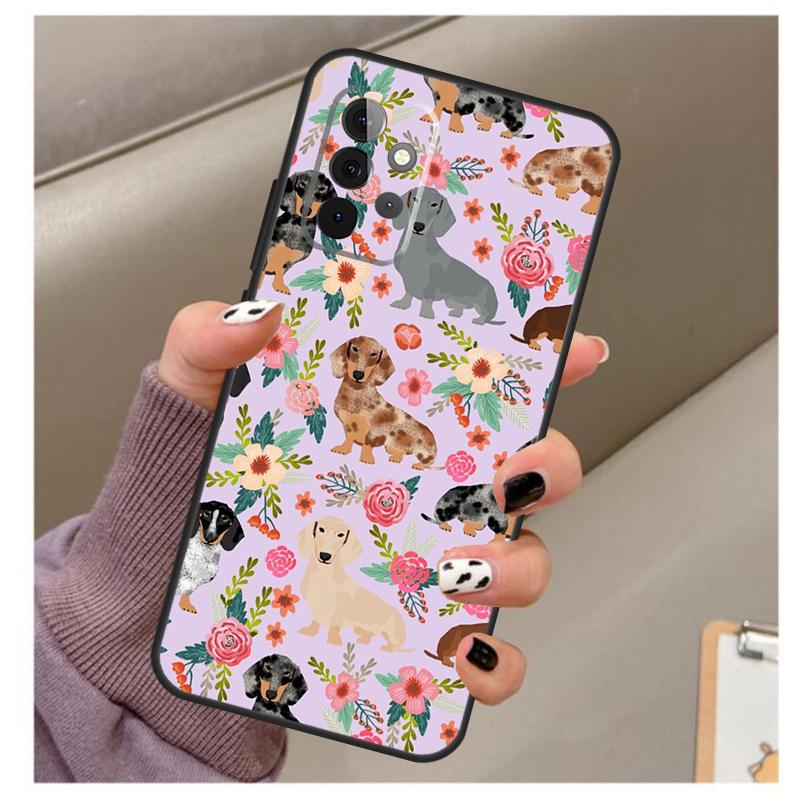 Jezevčík Teckel Dackel Pouzdro pro psa Pro Samsung Galaxy A51 A71 A12 A22 A32 A42 A52 A72 A50 A70 A21S A52S A03S Kryt na telefon