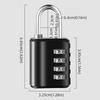 Weatherproof Protection 4 Digit Password Lock Rustproof Dormitory Cabinet Lock  Fences Cabinet