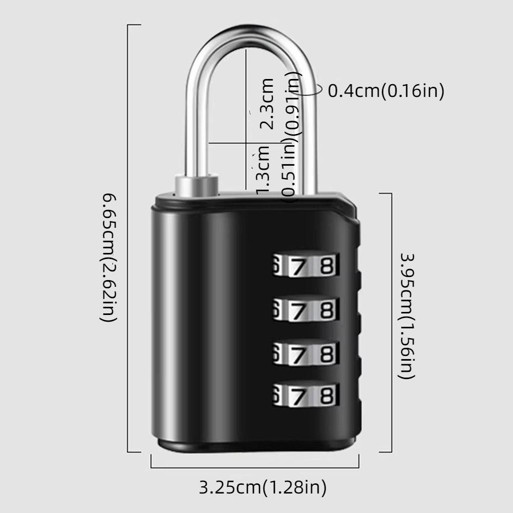 Weatherproof Protection 4 Digit Password Lock Rustproof Dormitory Cabinet Lock Fences Cabinet