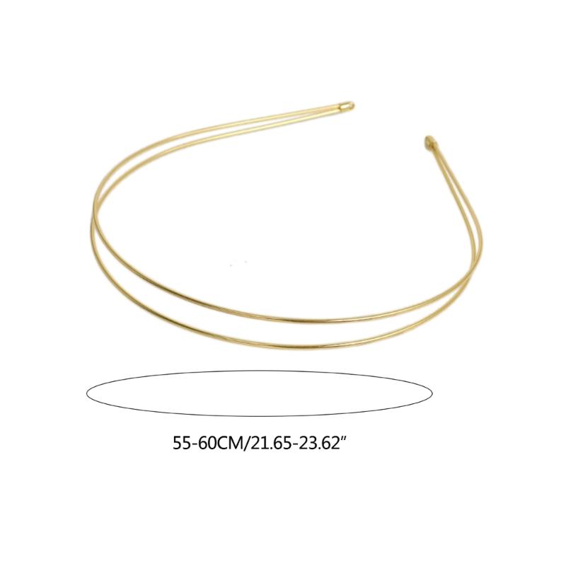 Metal DIY Wedding Headband Bride Crown Gold Headdress Hairwear Hairband Base