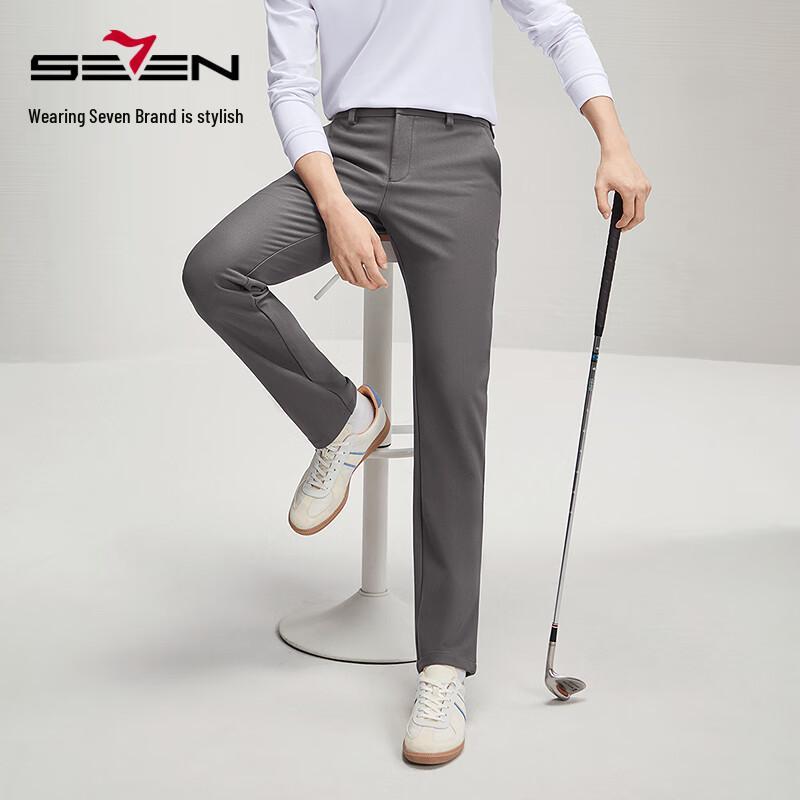 Qipai Men's Corduroy Business Casual Straight-Leg Trousers