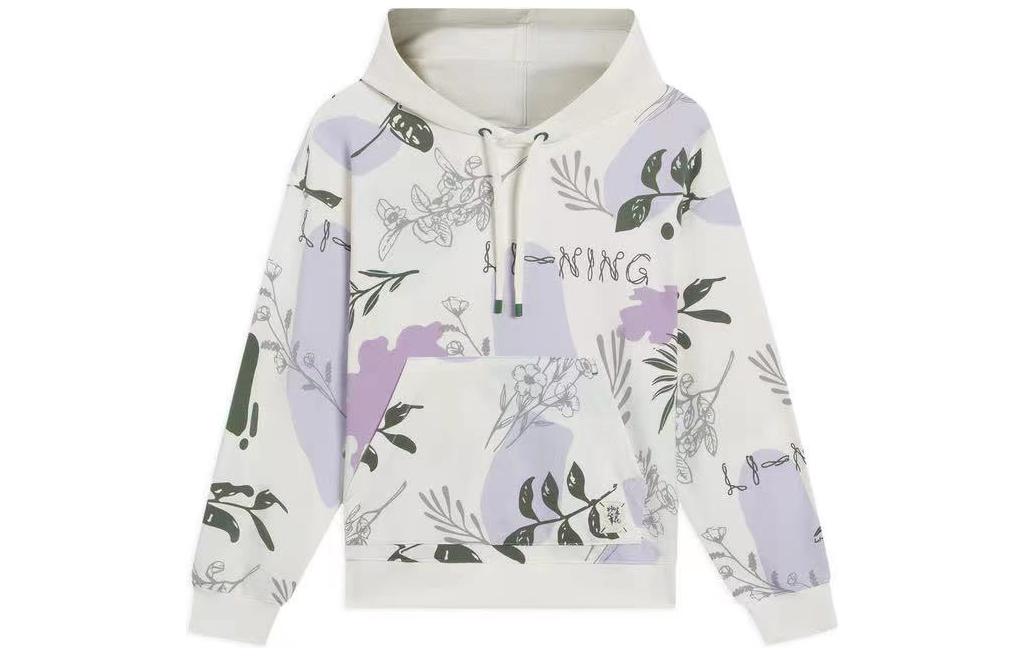 Li Ning Sports Trendy Collection Sweatshirt Women s Ecru AWDS920-3 S