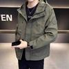 Jacket Men's Spring and Autumn New Hooded Men's American Casual Versatile