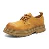 Big Head Derby Shoes Low-top Platform British Style Tooling Couple Shoes Casual Retro Old Leather Shoes 45109-J