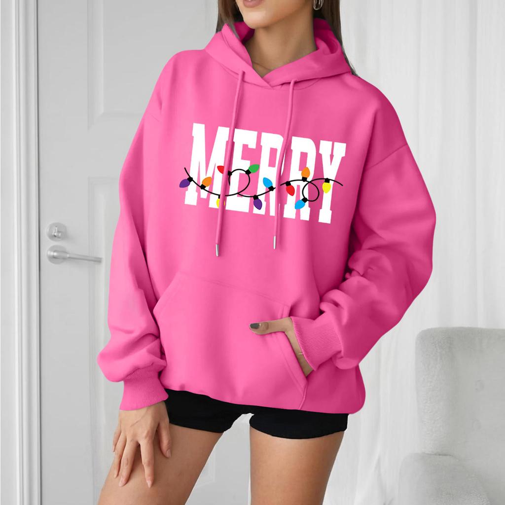 Dames Losse Comfortabele Casual Mode Karakter Bedrukt Hoodie Lange Mouw Sweatshirt