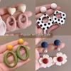2025 New Retro Hong Kong Style Colorful Earrings: Luxury, High-End Studs, Exaggerated Fashion for Women