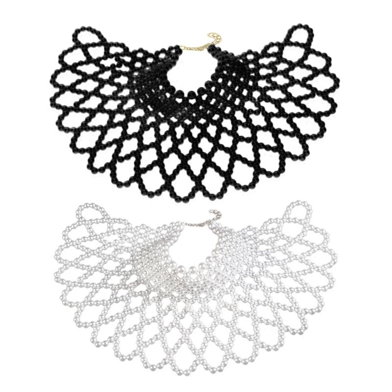 Pearl Body Chain Fashion Shoulder Necklace Bra Jewelry for Woman Costume New Year Party Dance Party Theme Party Gift