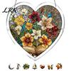 Healing Light Shadow Decor Suncatcher Puzzle Pendant, Durable Acrylic Window Hanging, with 3D Wavy Book Style Hanging Pattern, Stained Glass