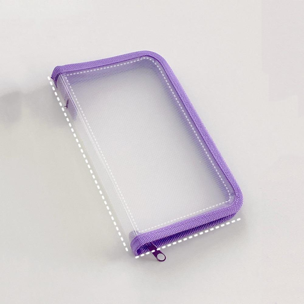A6 Transparent Zipper Pouch Multifunctional Stationery Organizer Pouch File Folder Bag Kids