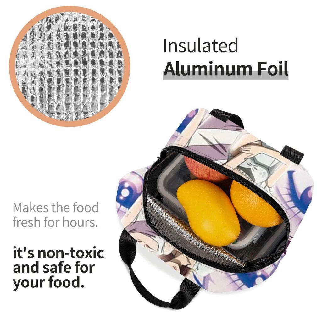 Nana Anime Osaki Augen Isolierte Lunchtasche für Kinder Schul-Kühltasche Thermische Lebensmittelbox Tragbare Lunchboxen Behälter
