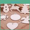 Delightful 10pcs Wooden Christmas Tree Ornaments For Festive Diy Projects