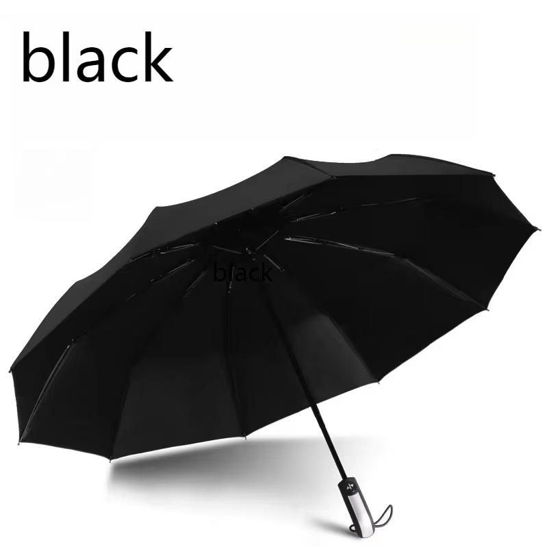 New Windproof And Strong Automatic Folding Umbrella Uv Proof Vinyl Sun Umbrell And Umbrella Enlargement Portable Umbrella Travel